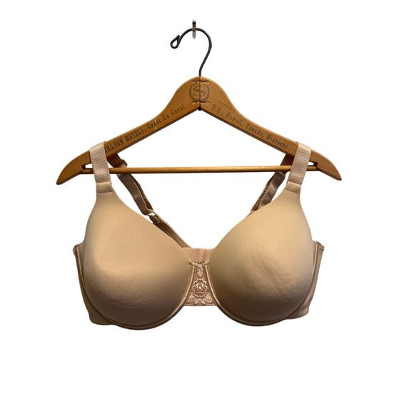 Vanity Fair Beauty Back Underwire Comfort Beige Padded Adjustable 76380 42D - Picture 1 of 7